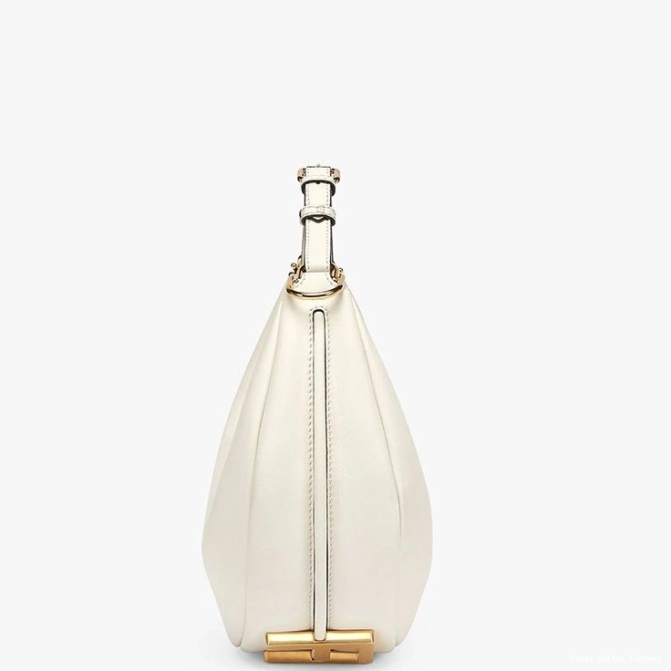 Cheap HOT Small Calf Fendigraphy Leather In Fendi Bag White Hobo 0712